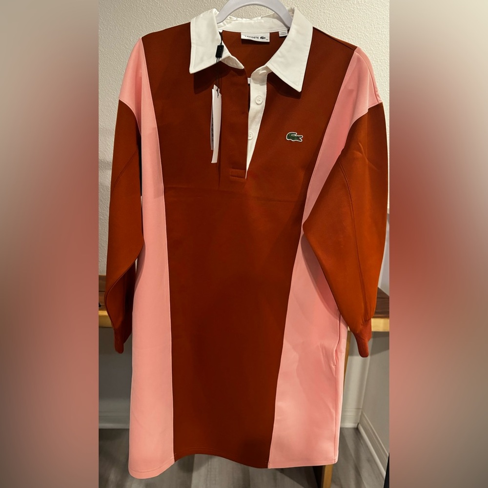 Sold LONG SLEEVED POLO DRESS WITH POCKETS SIZE M